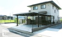 高崎市　新築外構　カーポート