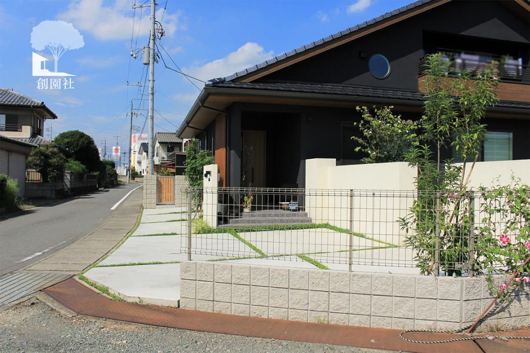 高崎市　コンクリート　駐車場