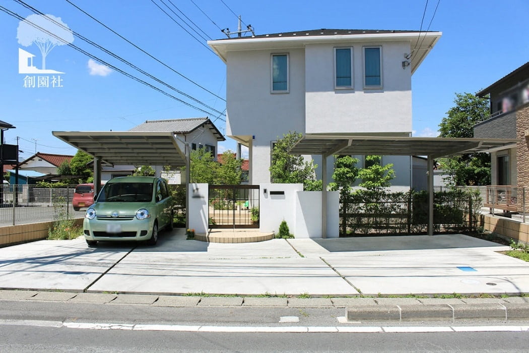 高崎市　セミクローズ外構