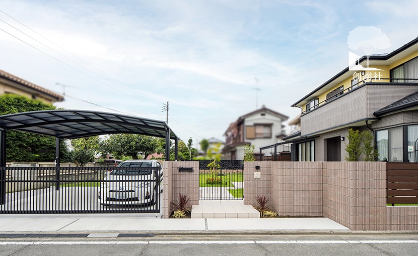 群馬県　高崎市　外構　創園社