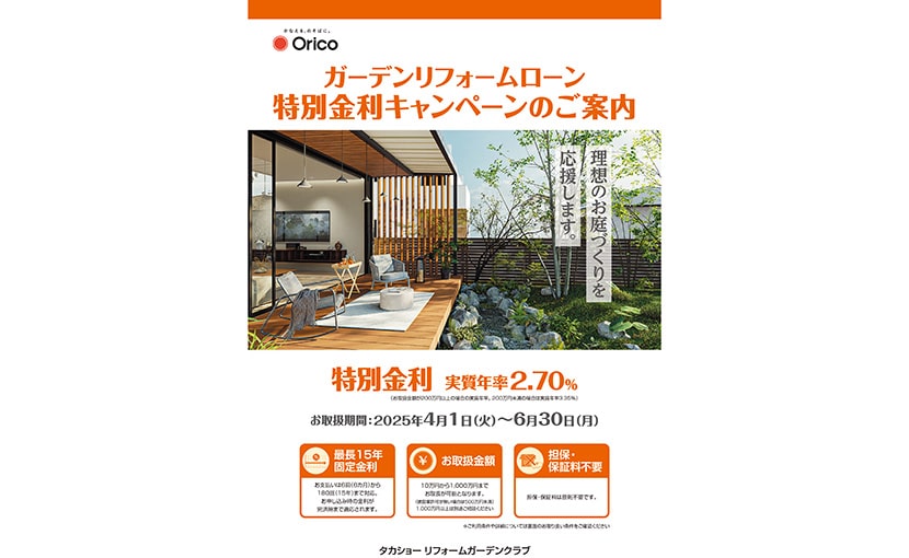 創園社　ローンキャンペーン